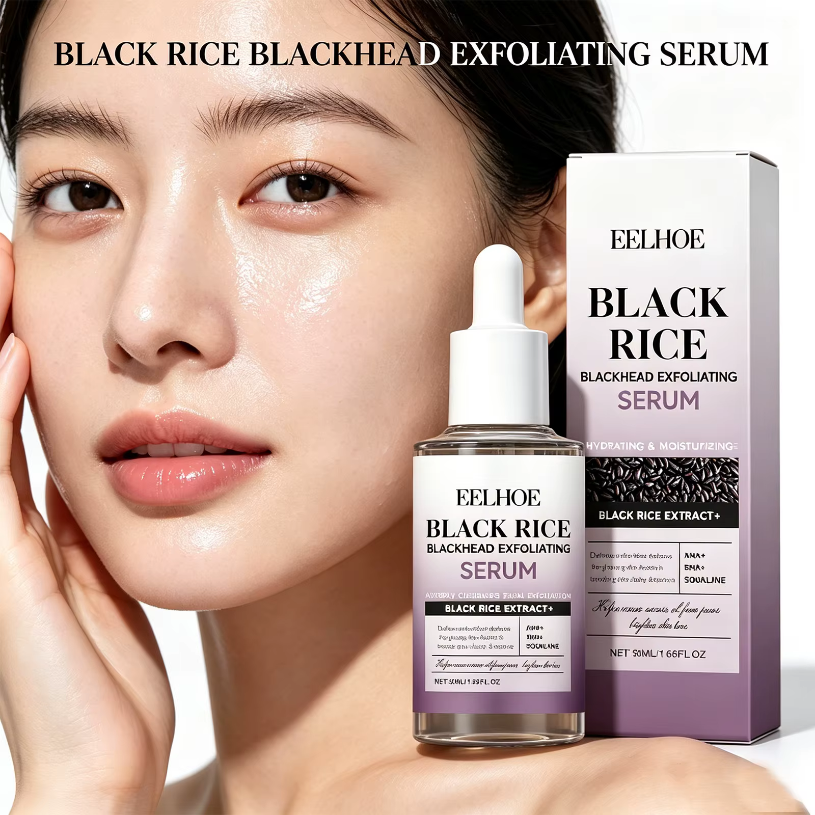 Sérum Exfoliant au Riz Noir – Exfoliation Douce