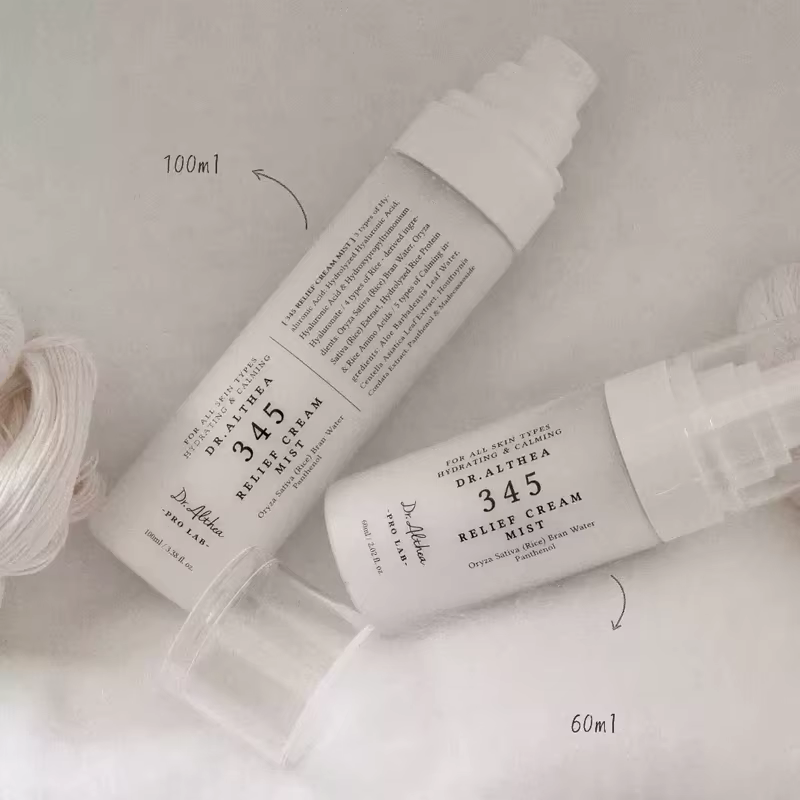 Dr.Althea 345/147 Crème Barrière Double Couche Essence Brume Éclaircissante Non Collante Hydratante Apaisante Soin de la Peau Marque