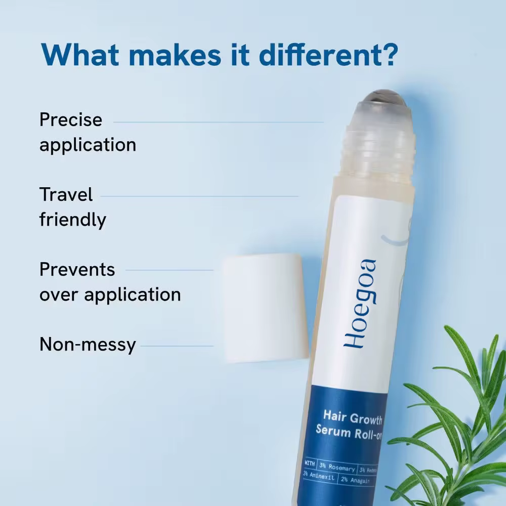 Sérum capillaire roll-on à la rosemaine pour la croissance des cheveux, anti-chute, traitement du cuir chevelu, nourrissant, fortifiant les racines des cheveux, augmente la densité des cheveux
