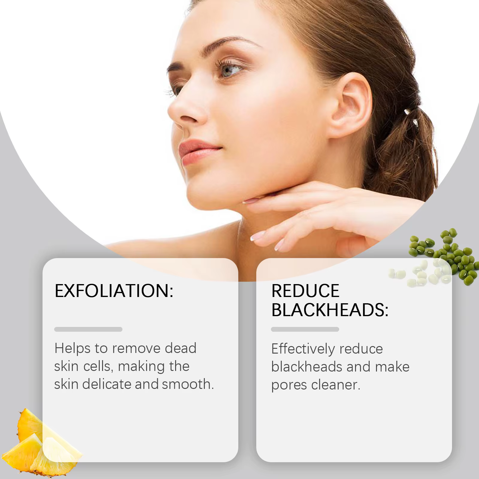Poudre de lavage du visage enzymatique