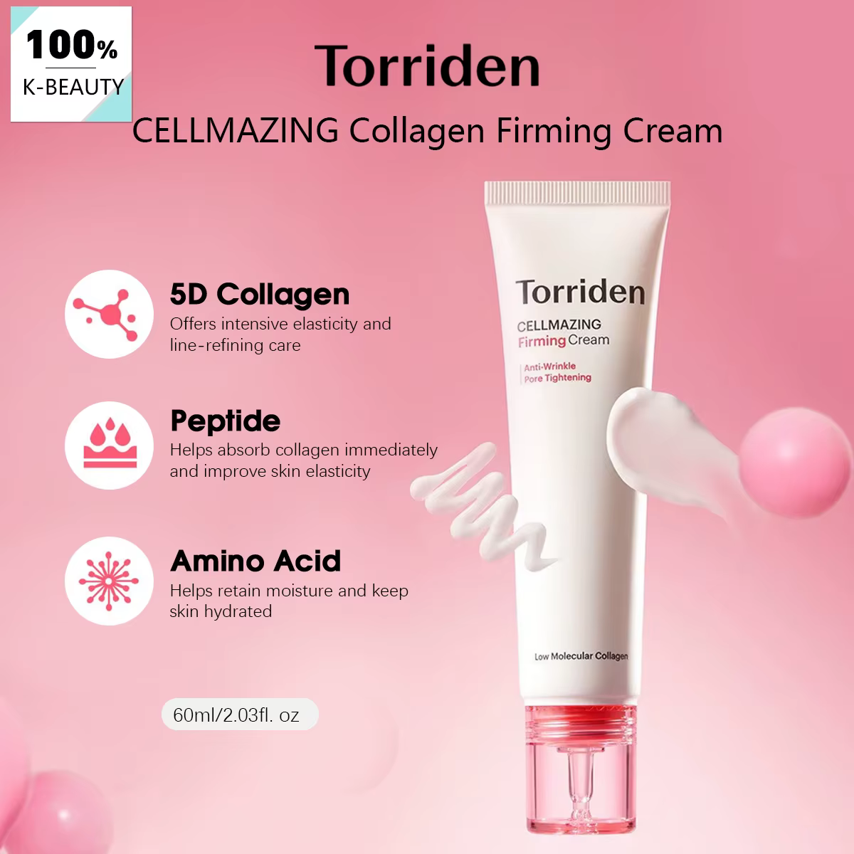 Crème raffermissante Cellmazing de Torriden 60ml