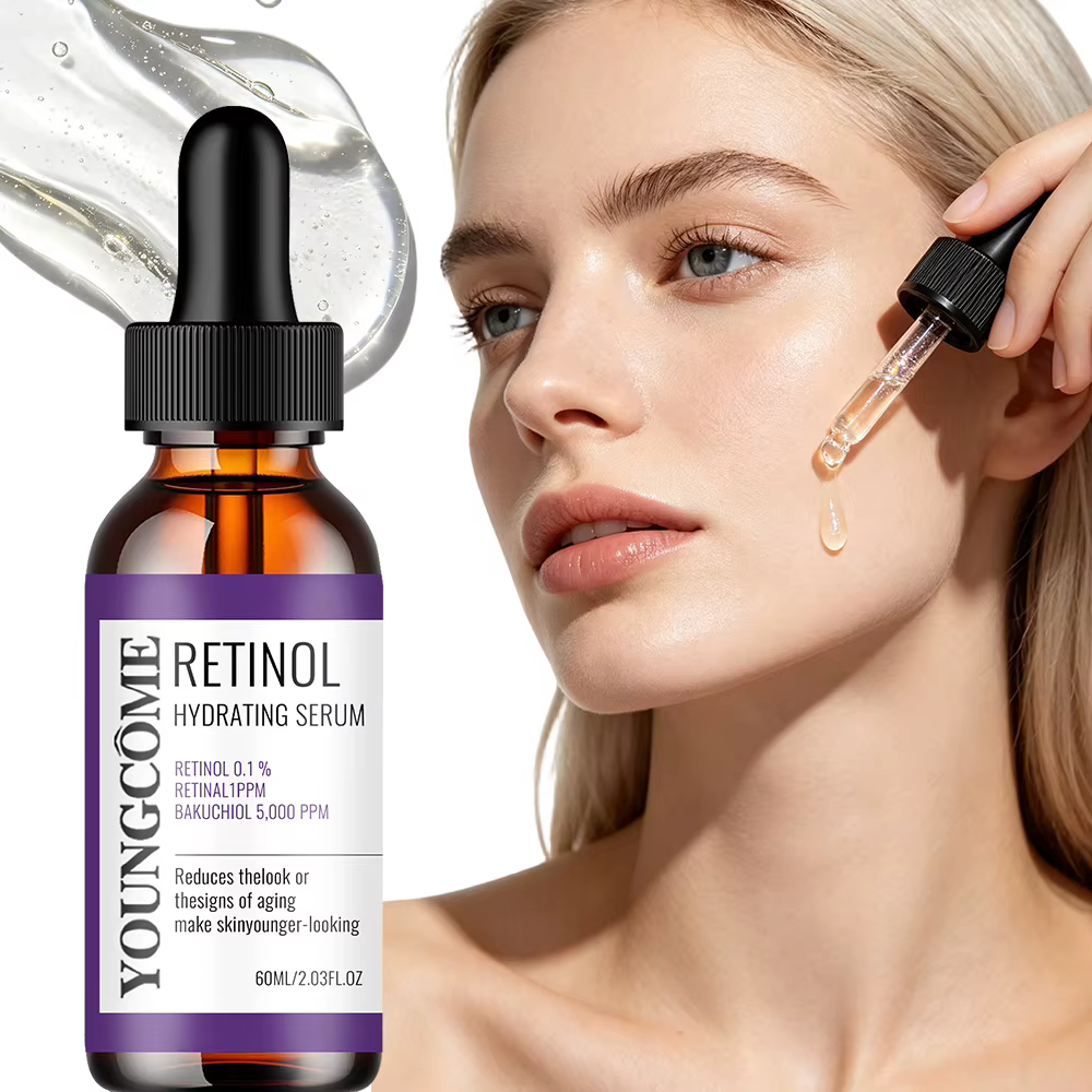 Sérum hydratant au rétinol - Sérum facial quotidien léger au rétinol pur à 0,1 %, formule douce et nourrissante pour tous les types de peau, Smoo