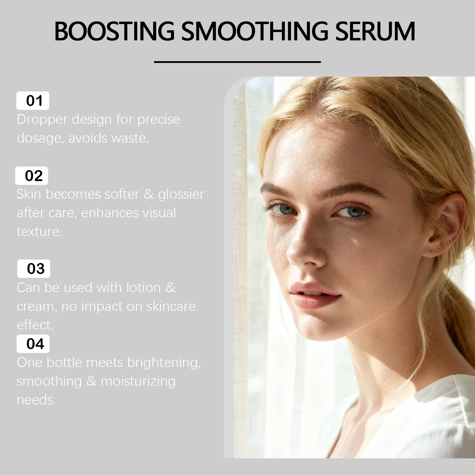 Sérum lissant et raffermissant NAD+ à base de peptides