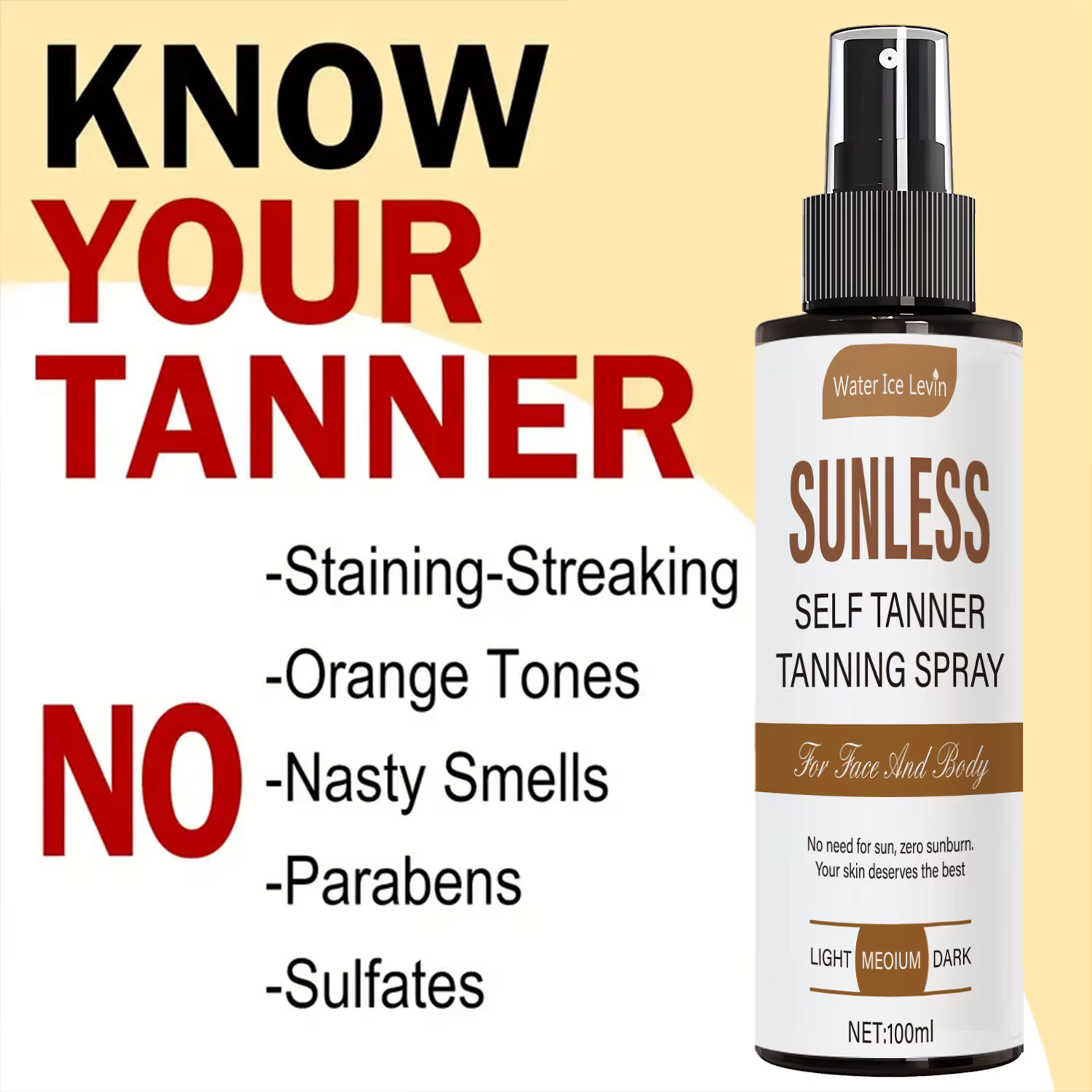 Spray autobronzant - Teinte brune naturelle