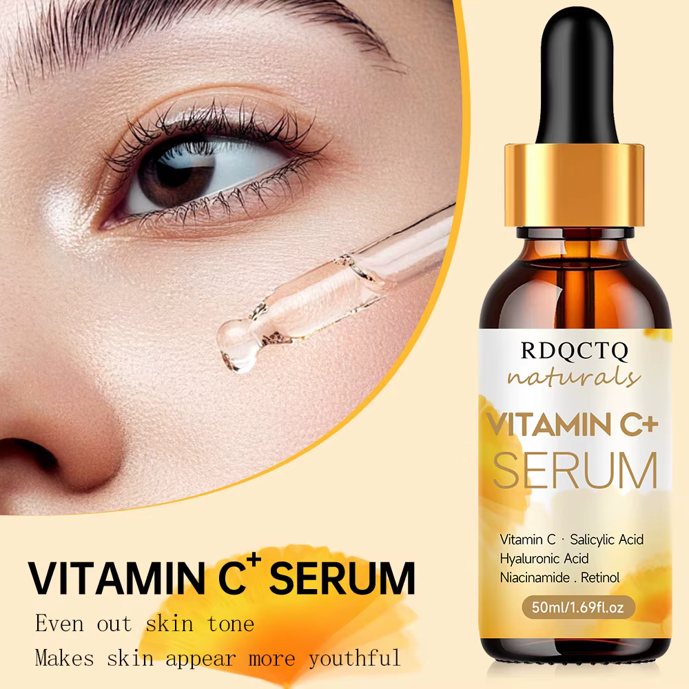 Ensemble de 2 pièces crème et sérum à la vitamine C : titre optimisé avec des ingrédients clés et des configurations
