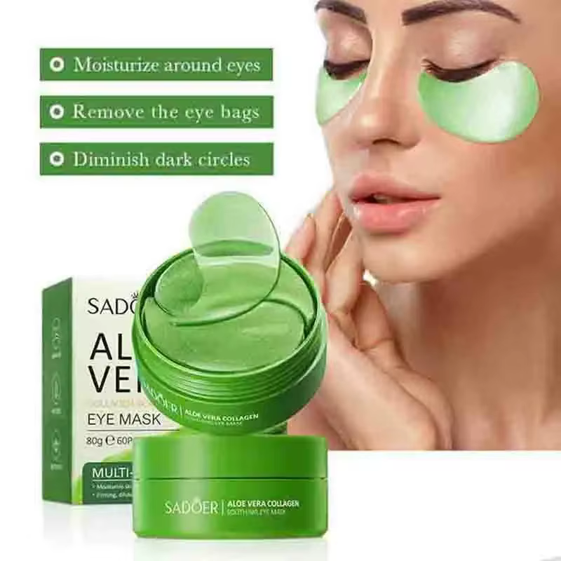 Masque pour les yeux au collagène à l'aloe Vera