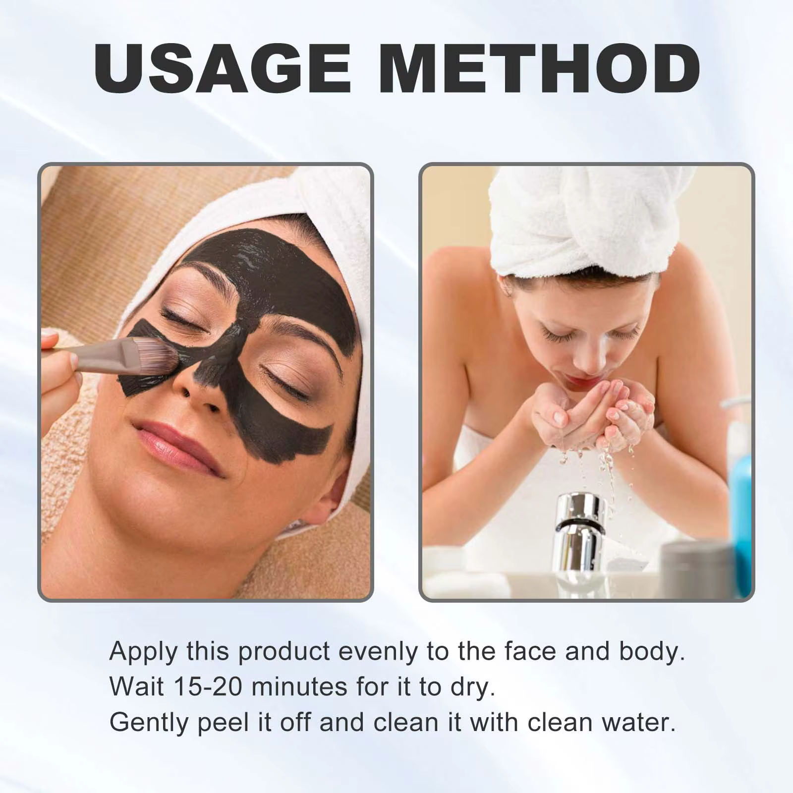 Masque facial solide bâton thé vert miel pêche nettoyage des pores hydratant Long charbon d'aubergine Film de boue