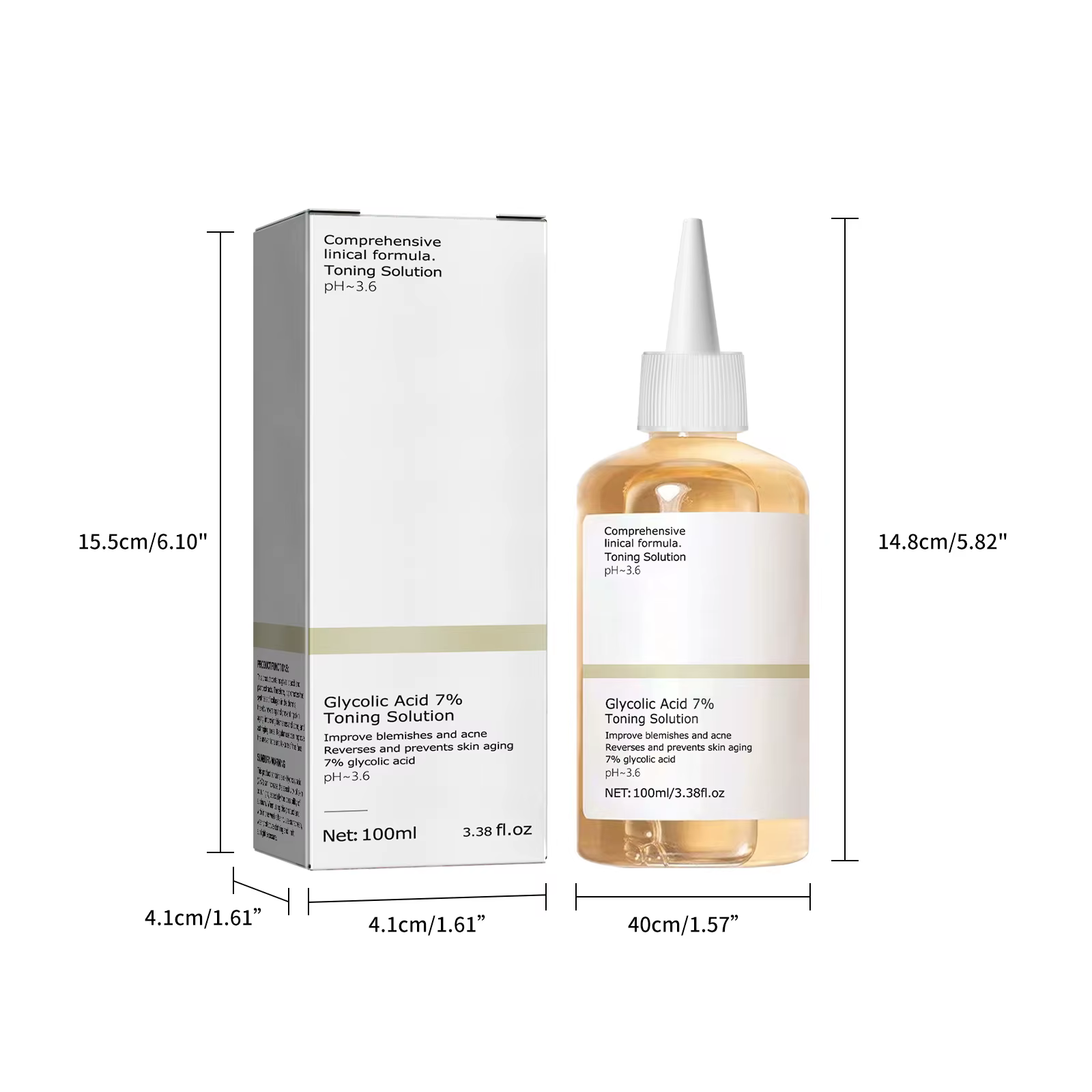 La Lotion cutanée à l'acide glycolique hydrate la peau avec 7% d'acide glycoliqueAcide glycoliqueAloe VeraTasmanien Poivre FruitGinseng ExtractRejuv