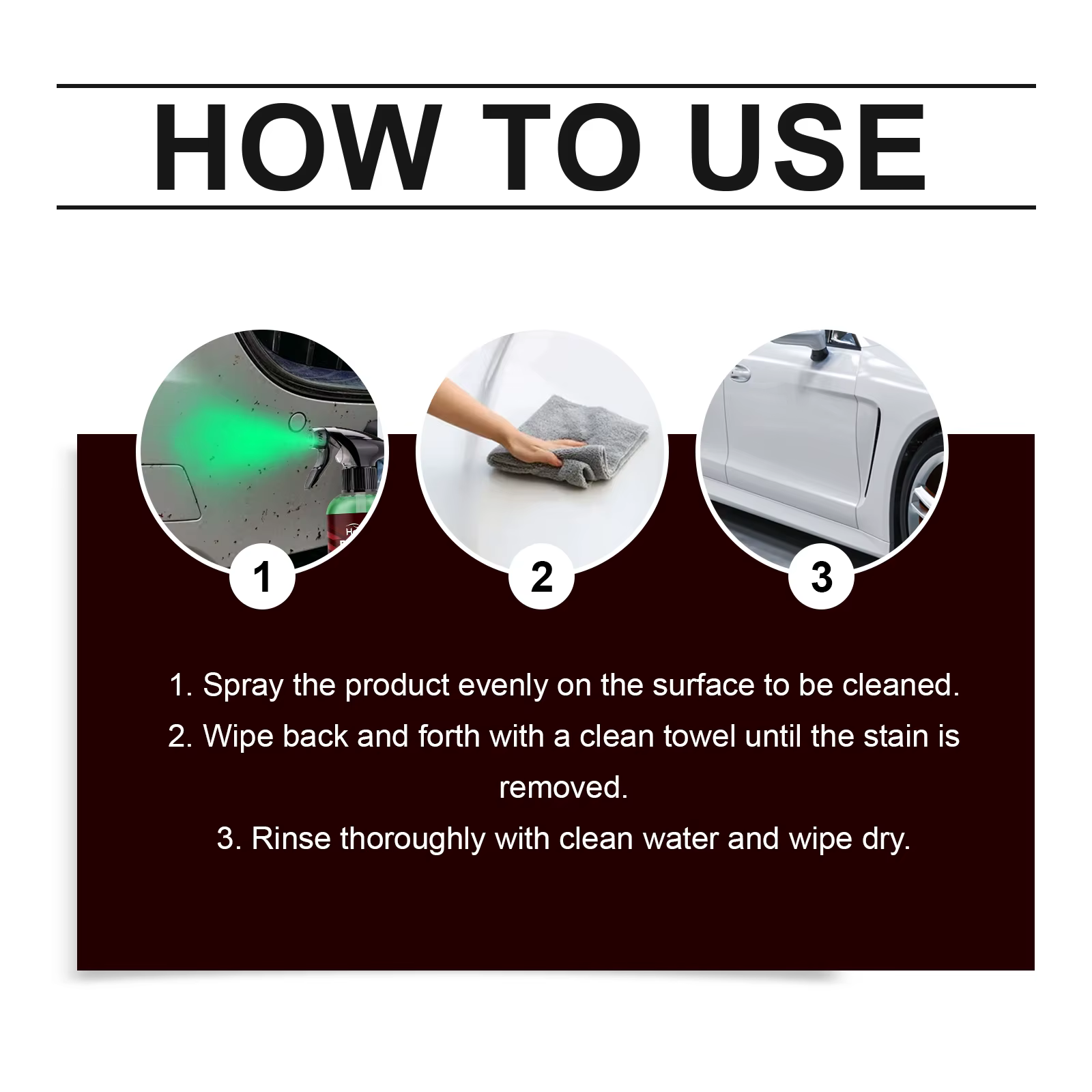 Shellac puissant, spray anti-taches d'insectes, nettoyant multifonctionnel, capable d'éliminer les taches d'insectes sur les surfaces en plastique et en verre