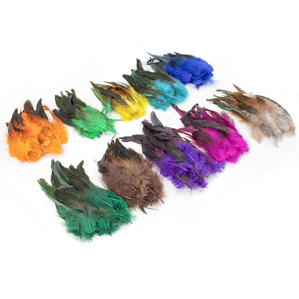 Plumes de poulet naturelles de qualité supérieure, 15-20cm, douces, moelleuses et vibrantes, pour bricolage, artisanat, Design de costumes, décoration de maison et décorations de fête