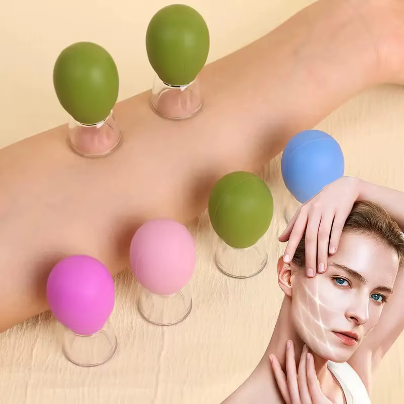 Tasse de massage liftante du visage : aspiration sous vide pour raffermir les ridules du menton et du sourire