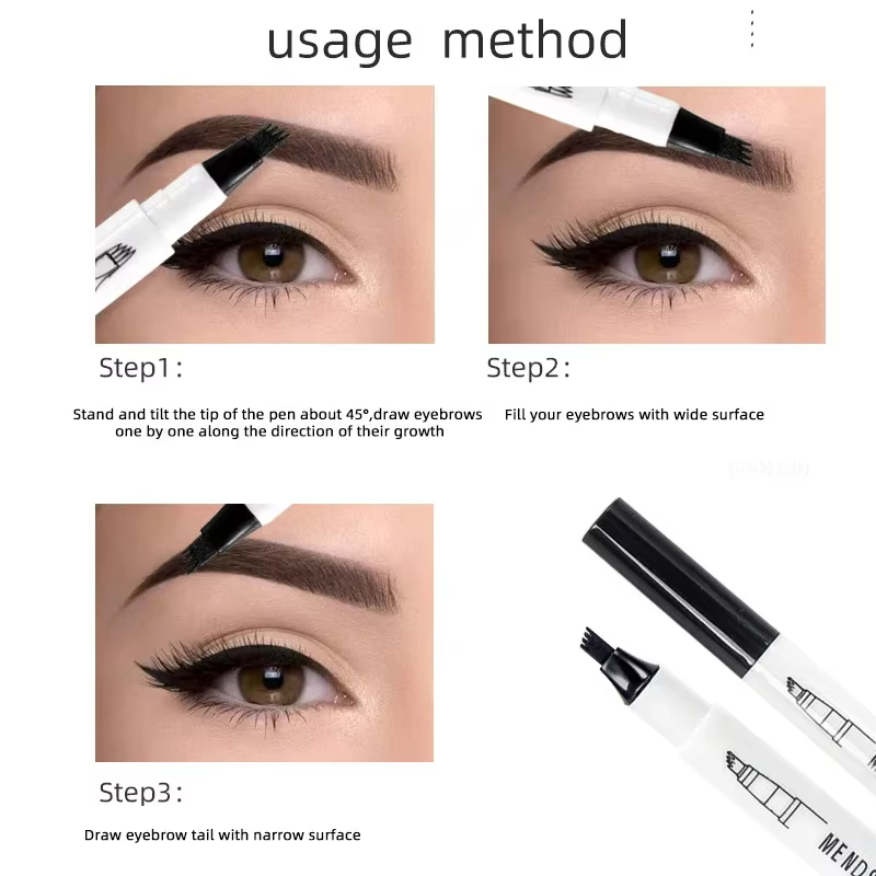 Petit crayon à sourcils sauvage à quatre fourchettes