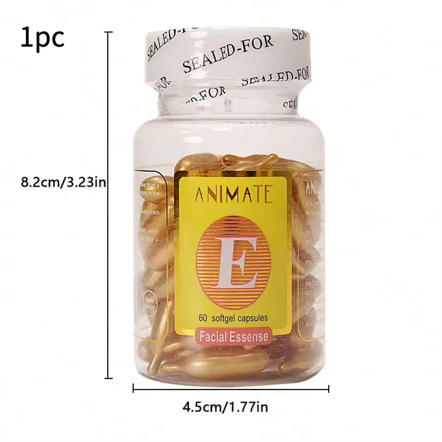 Capsules d'essence hydratante de vitamine E