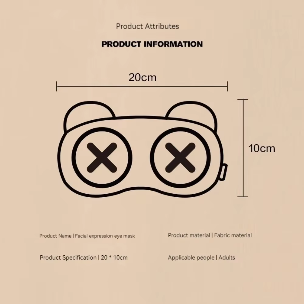 Masque pour les yeux mignon sommeil apaisant la Fatigue oculaire compresse chaude porter des masques