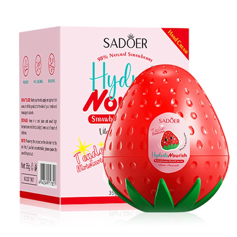 SADOER mangue pêche Aloe Vera citron fruits crème pour les mains hydratant éclaircissant réparateur crèmes