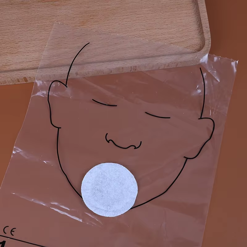 (HS) 36 pièces/rouleau bouclier facial CPR masque CPR Transparent jetable imprimé