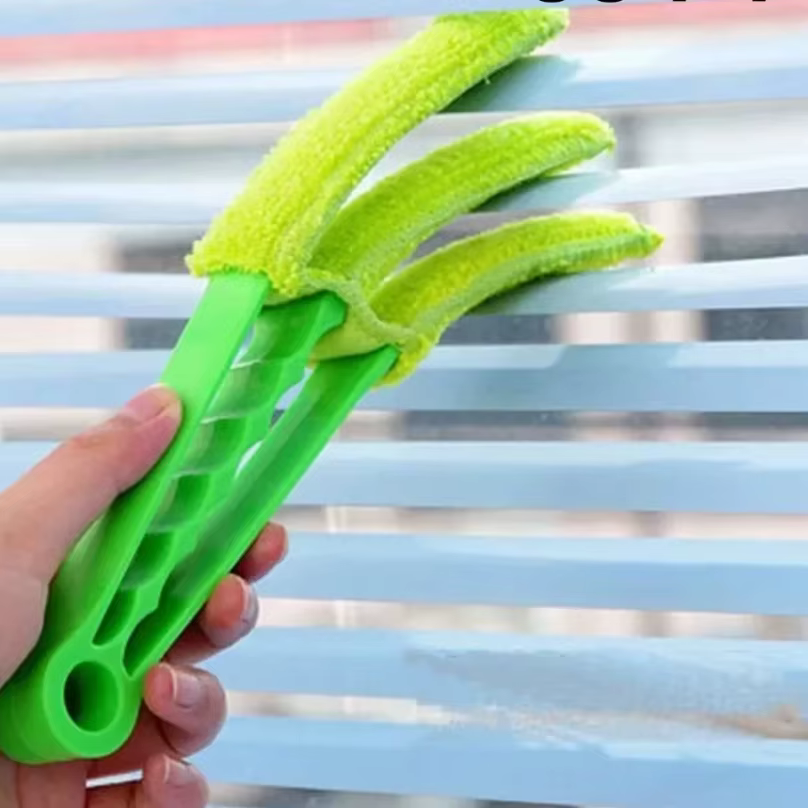 Brosse de nettoyage de lame aveugle vénitienne en Microfibre, pratique, pour climatiseur de fenêtre, plumeau de voiture, sortie de ventilation, brosse de nettoyage