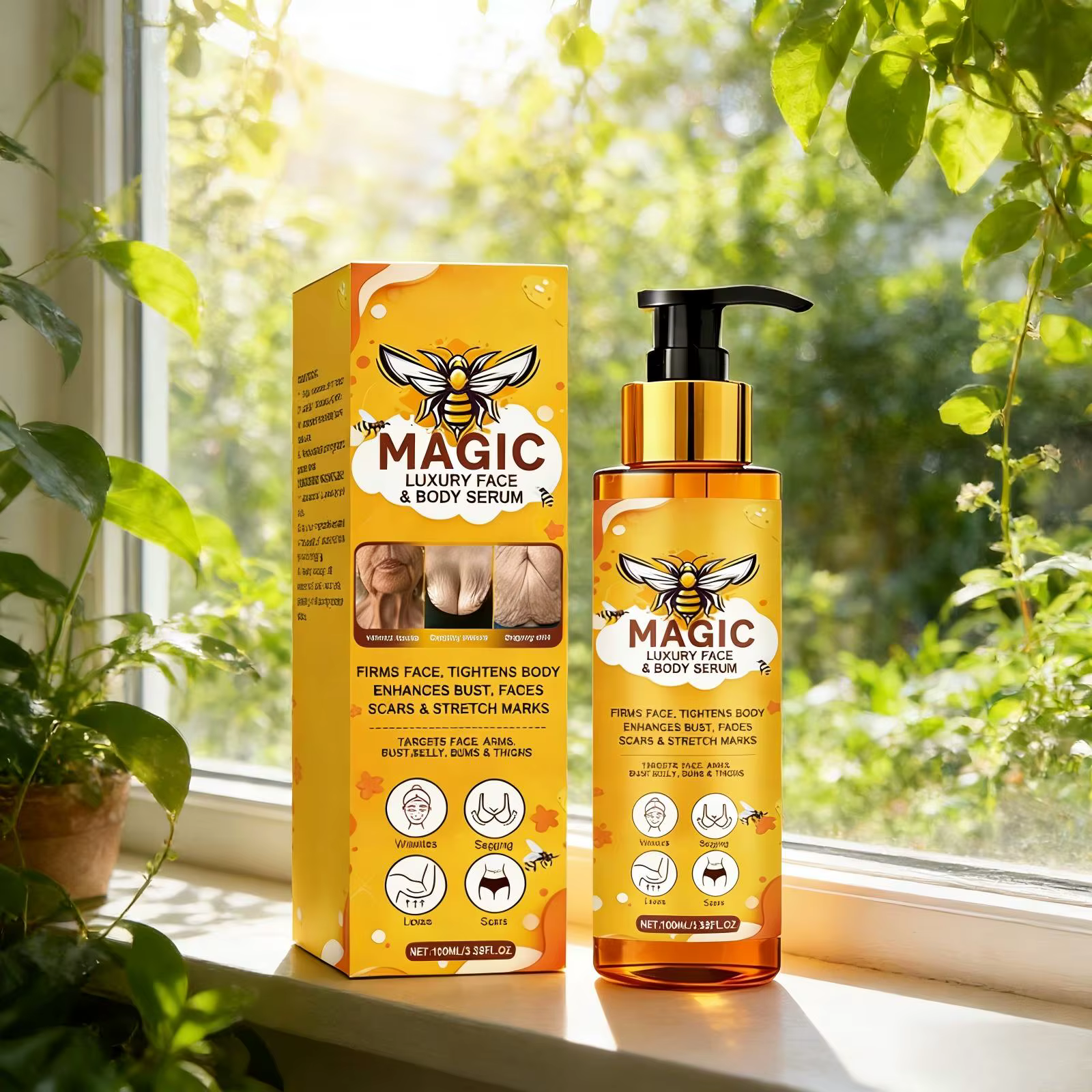Sérum Corporel au Venin d'Abeille Anti-Affaissement et Anti-Rides