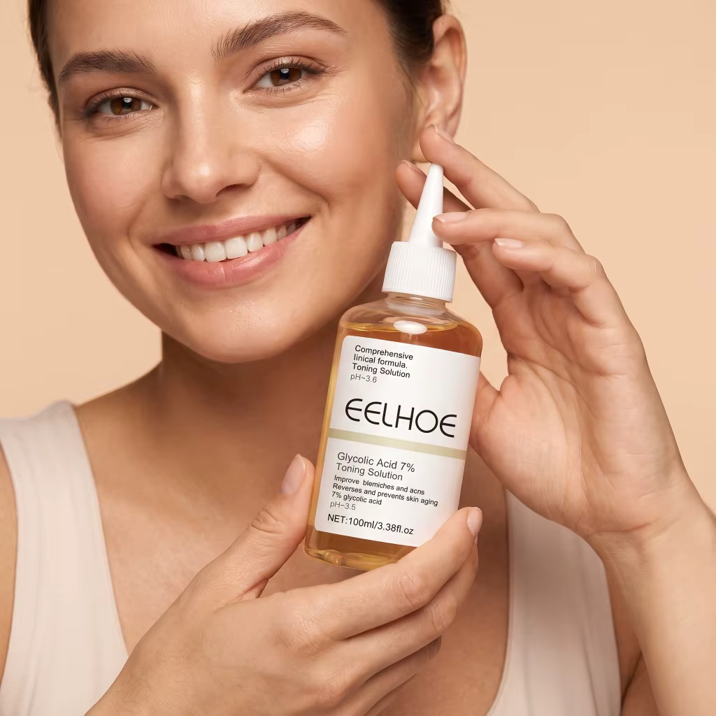 Solution tonifiante pour le visage à 7% d'acide glycolique