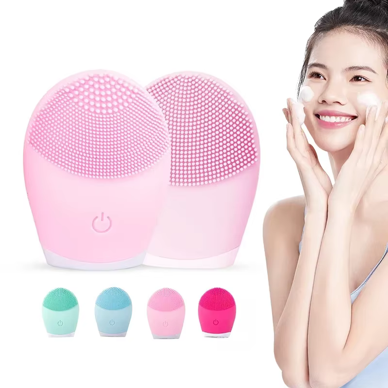 Brosse électrique de nettoyage du visage en Silicone