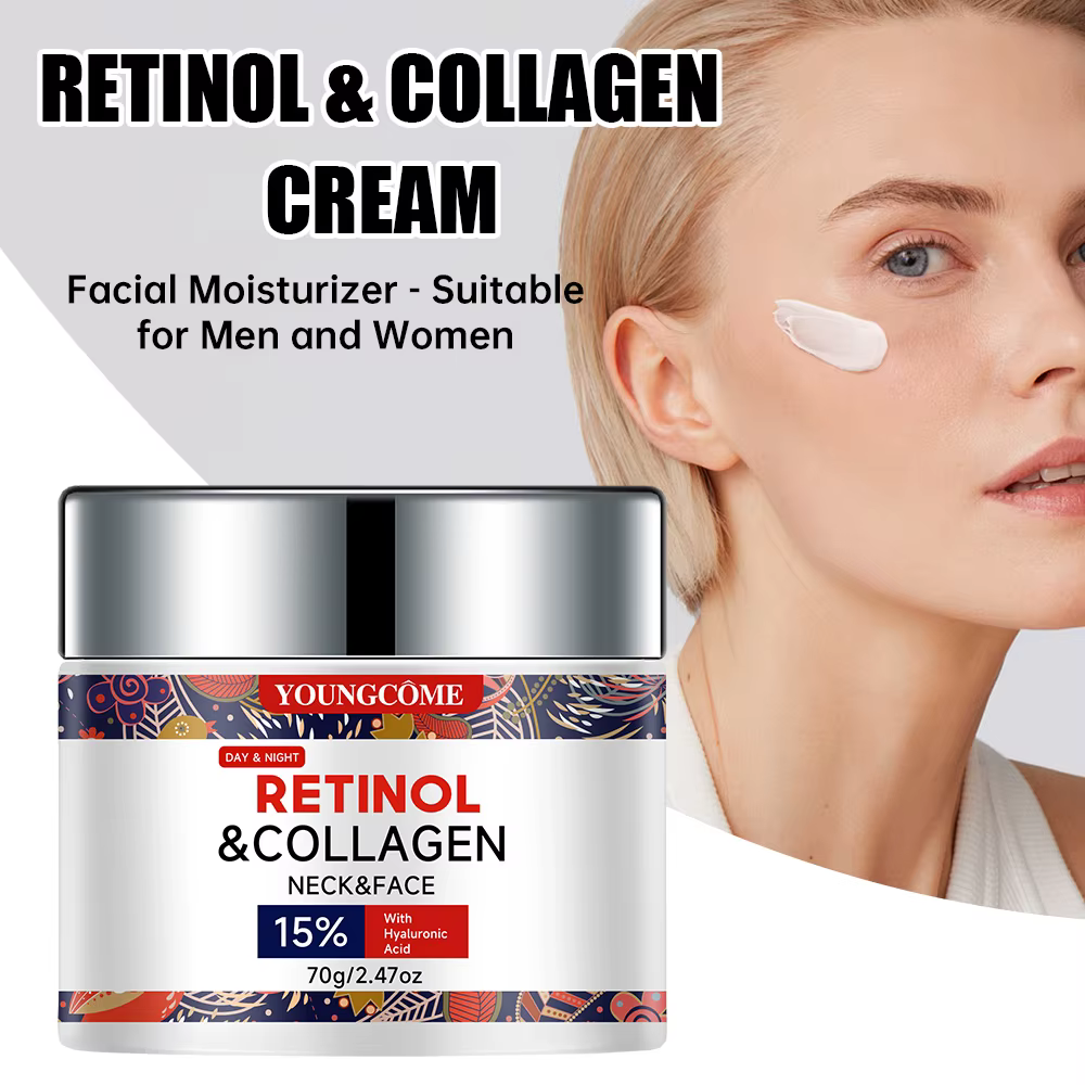 "Crème Anti-âge au rétinol et au collagène – Hydratation et raffermissante intense