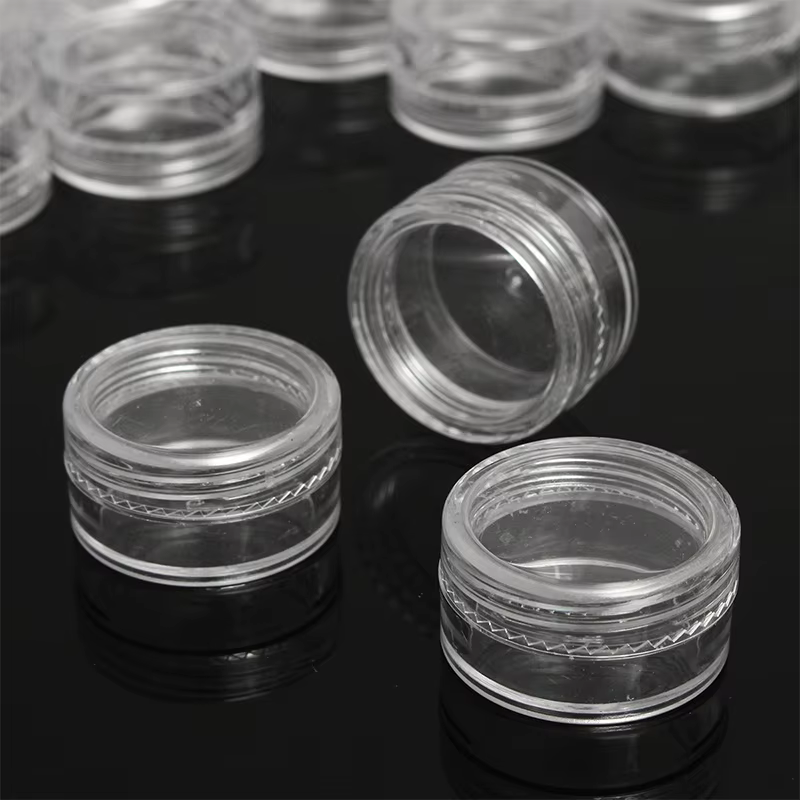 Mini pots cosmétiques transparents 5g pour échantillons de crème