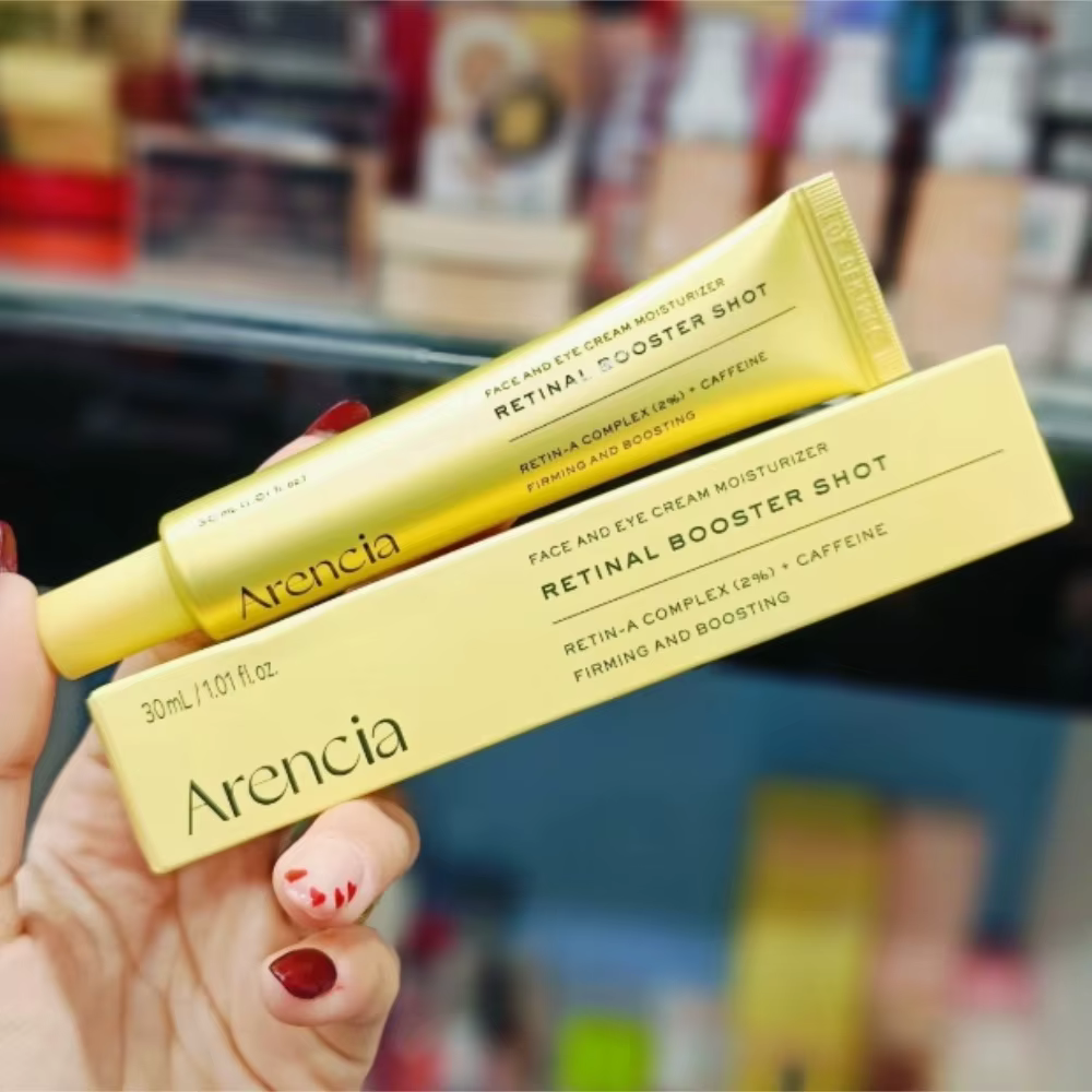 30ml Arencia VitaminC Booster Shot Glutathione Face Eye Cream Retinal Brighten Firming Boosting Moisturizer Day Night