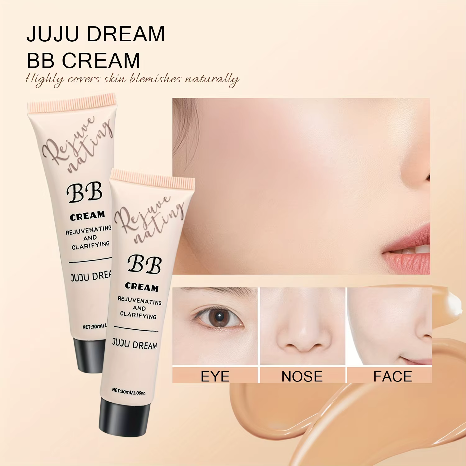 BB crème anti-cernes naturelle pour tous les types de peau