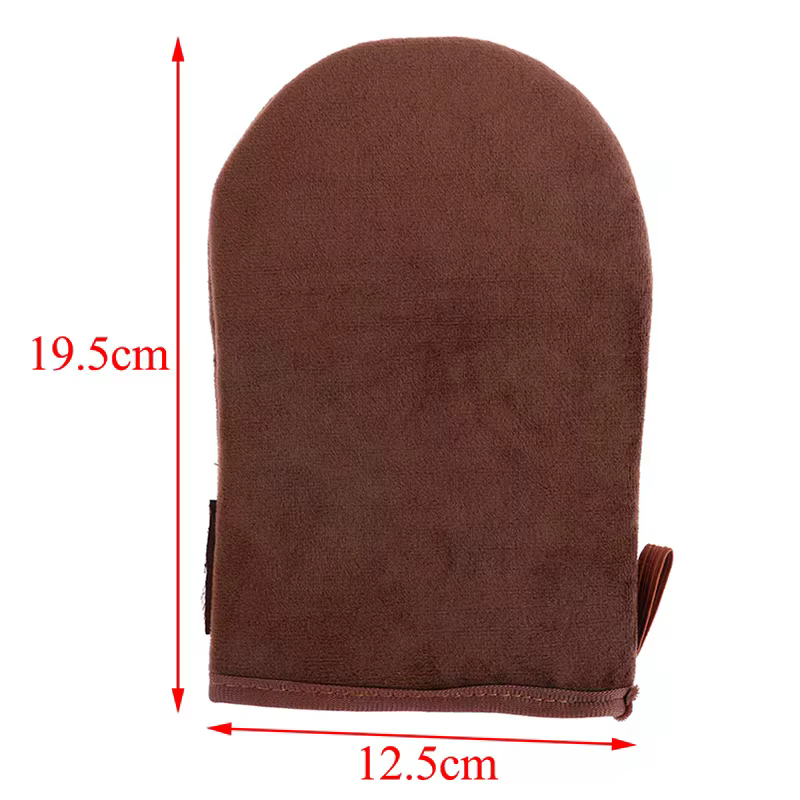 Gants applicateurs réutilisables marron pour crème