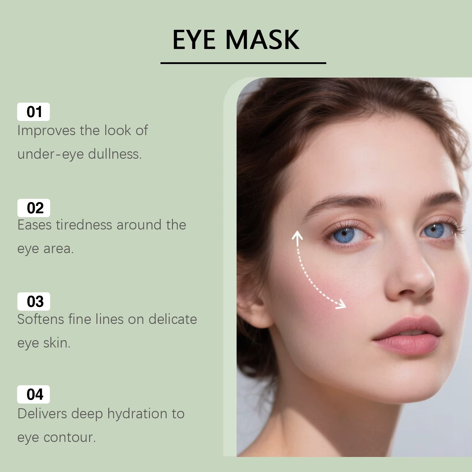 Masque pour les yeux à l'acide hyaluronique