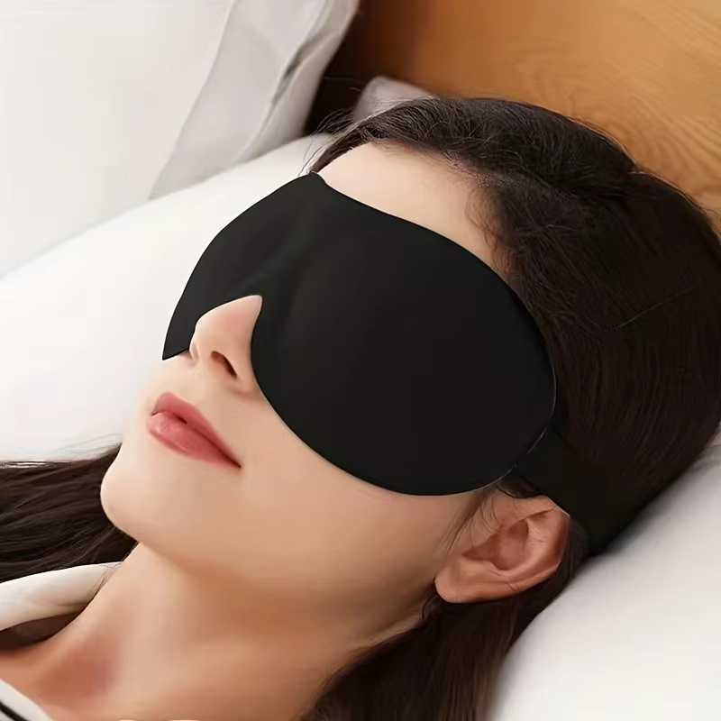 Masque de sommeil ergonomique ultra-doux pour une occultation totale de la lumière – Sangle réglable, respirant et léger