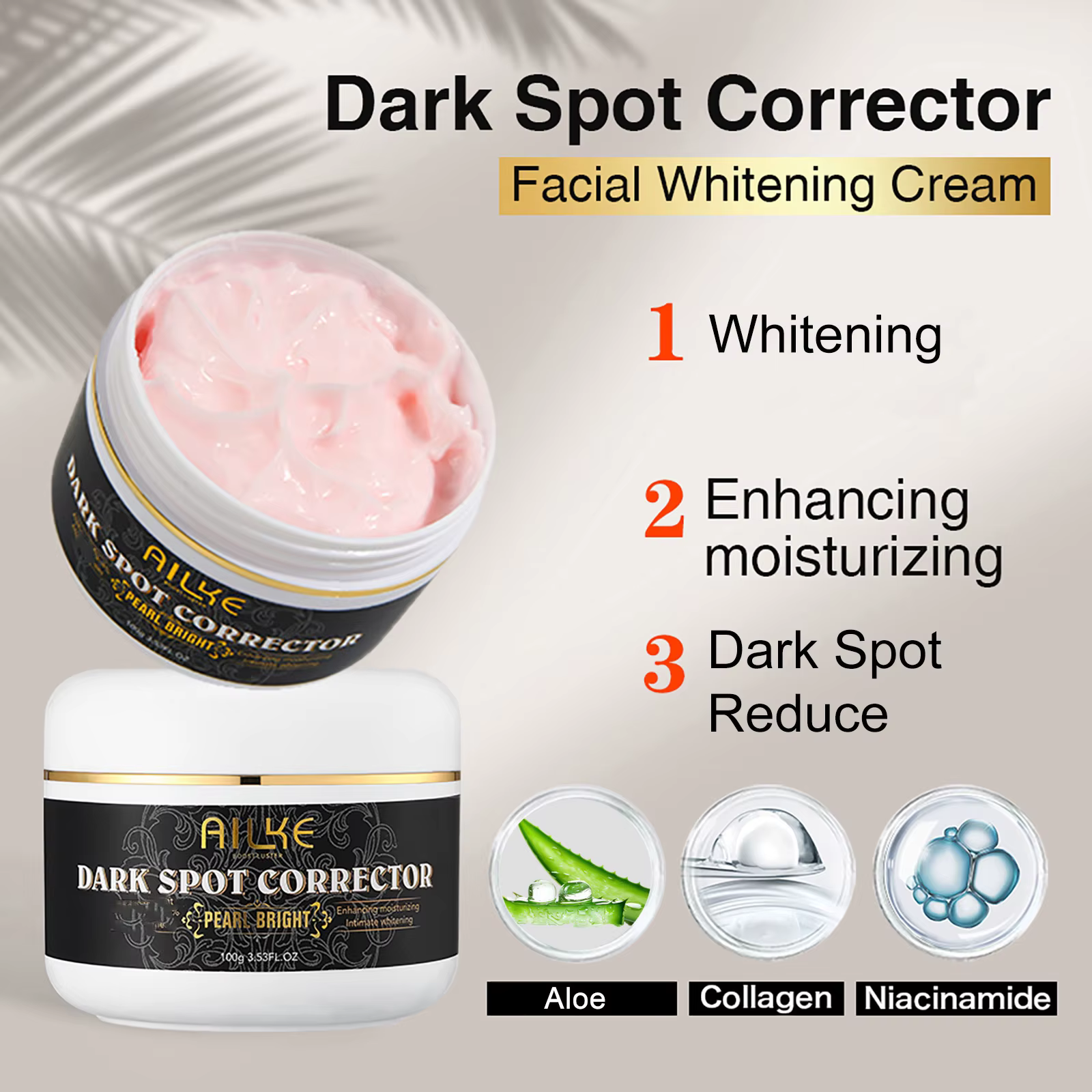 AILKE Crème Correctrice Anti-Taches Perle Éclatante
