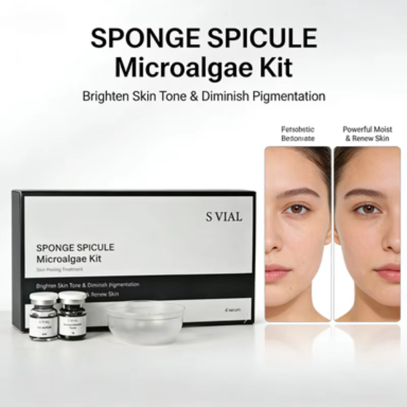 Kit de Microneedling Bio aux Spicules d'Éponge Régénération du Collagène Extrait Biologique Naturel