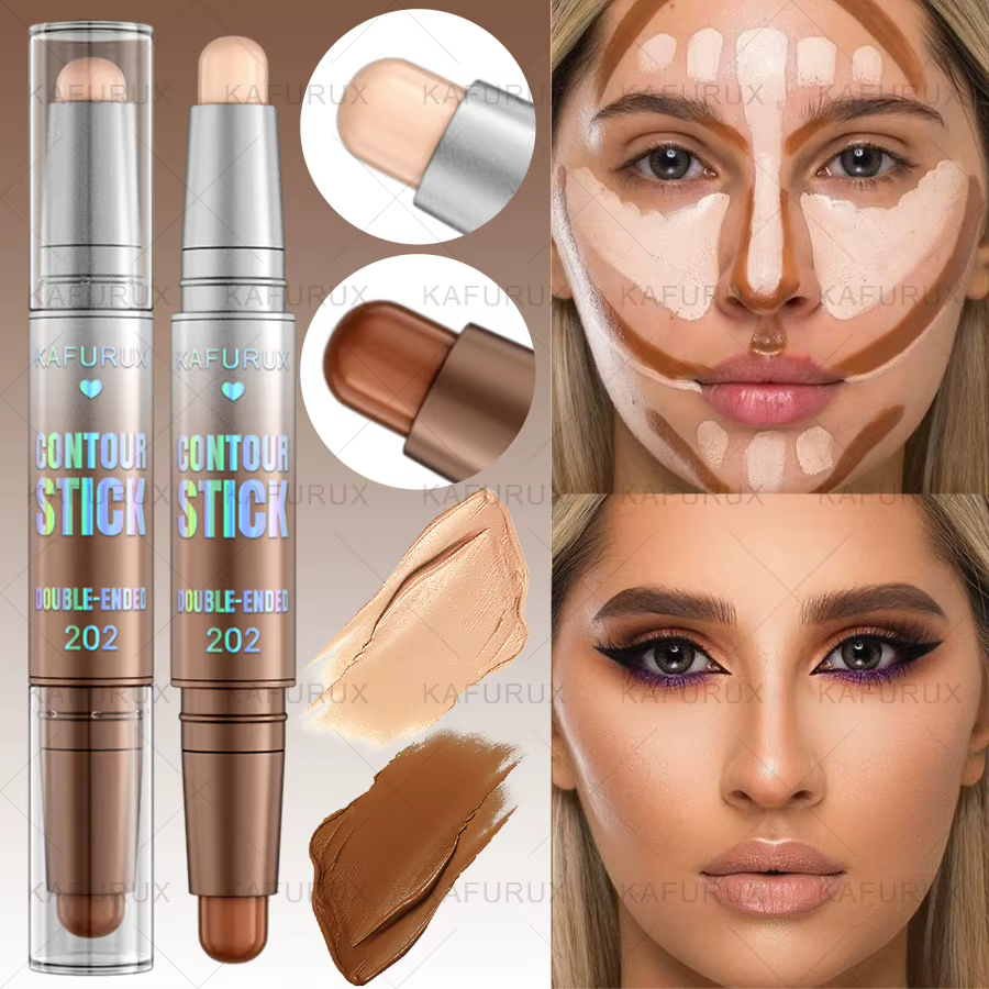 1pc Stick de contour double embout