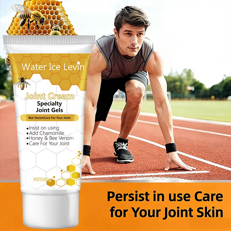 Crème Corporelle Raffermissante Hydratante au Venin d'Abeille Collagène Acide Hyaluronique Miel Apaisante Hypoallergénique 60g pour Tous Types de Peau Quotidien