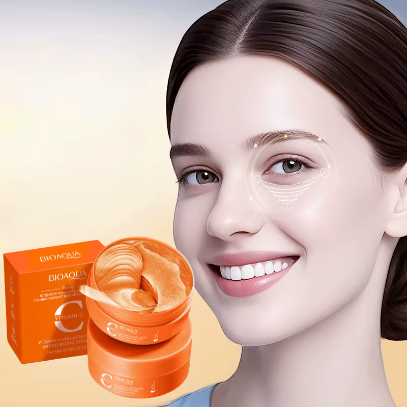 80 pièces masque pour les yeux hydratant au collagène de vitamine C
