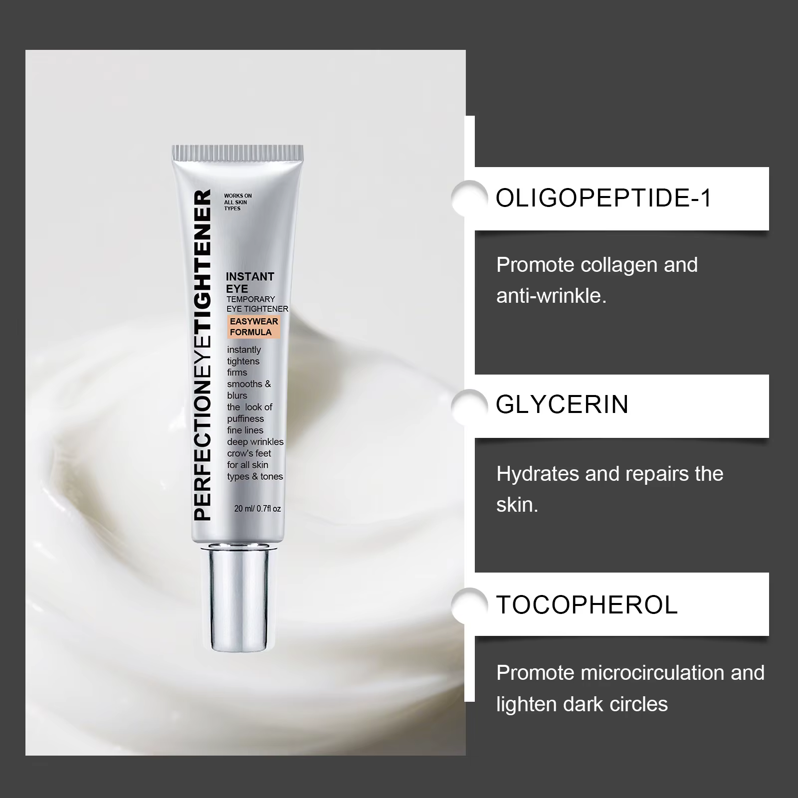 Crème pour les yeux ferme