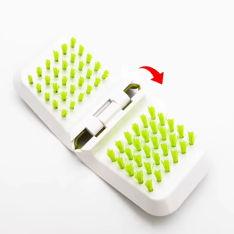 Brosse Pliante en Forme de U Réversible pour Livres, Siège de Voiture, Nik, Ceinture de Sécurité, Produits d'Entretien, 1 Pièce