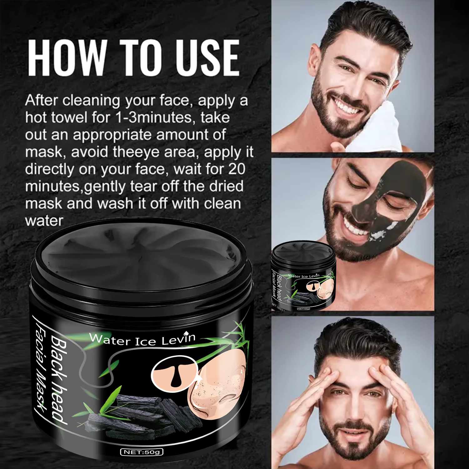 Masque peel-off anti-points noirs au charbon de bambou
