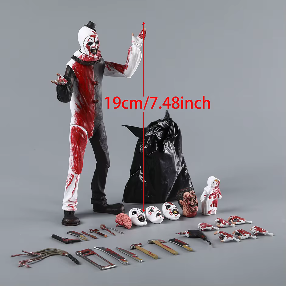 Figurine d'action Reel Toys Ultimate Terrifier Art The Clown Blood Soaked