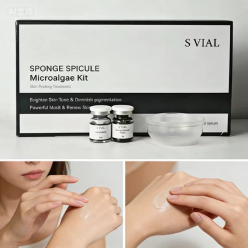 Kit de Microneedling Bio aux Spicules d'Éponge Régénération du Collagène Extrait Biologique Naturel