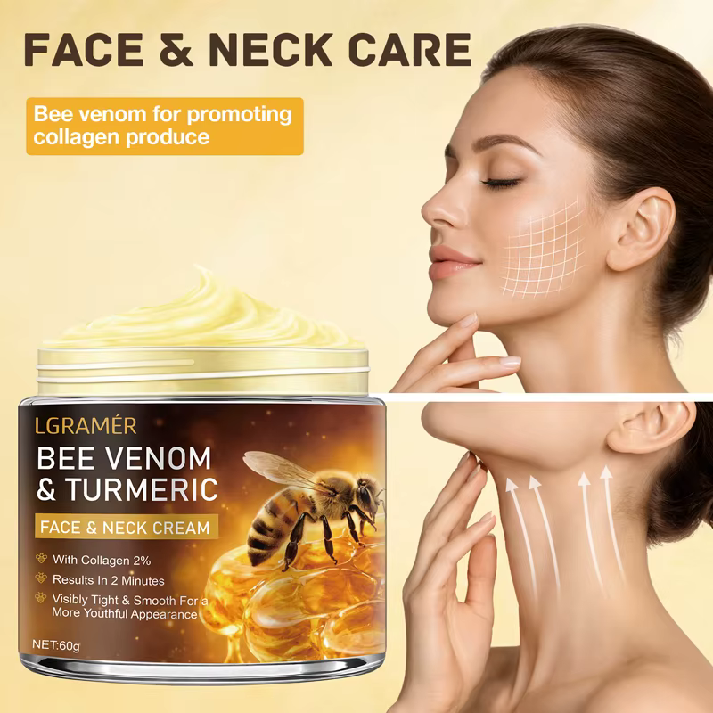 Crème liftante pour le visage et le cou au venin d'abeille