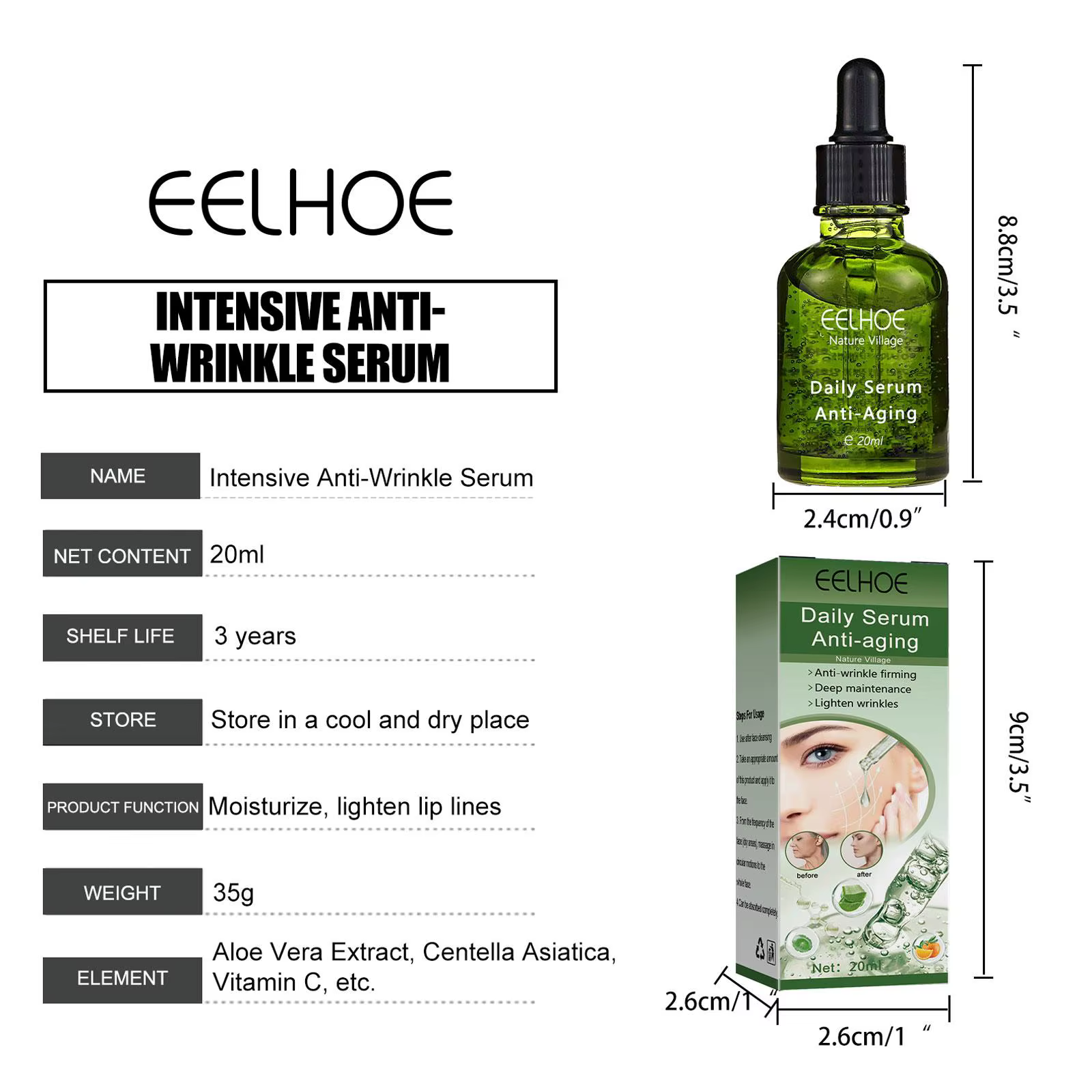 EELBath-E-Sérum anti-déformable et hydratant pour le visage