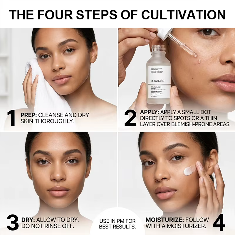 Sérum facial à 2% d'acide salicylique