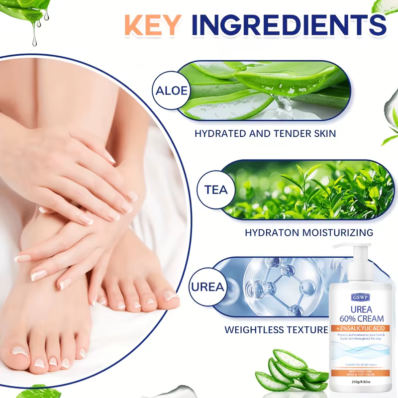 GSWP Crème hydratante pour les mains et les pieds à 60% d'urée