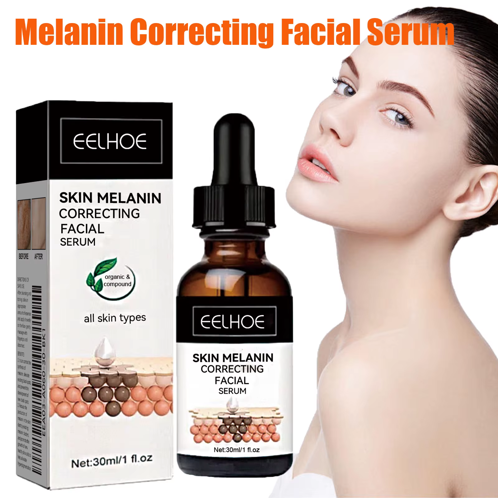 Sérum correcteur de mélanine pour le visage