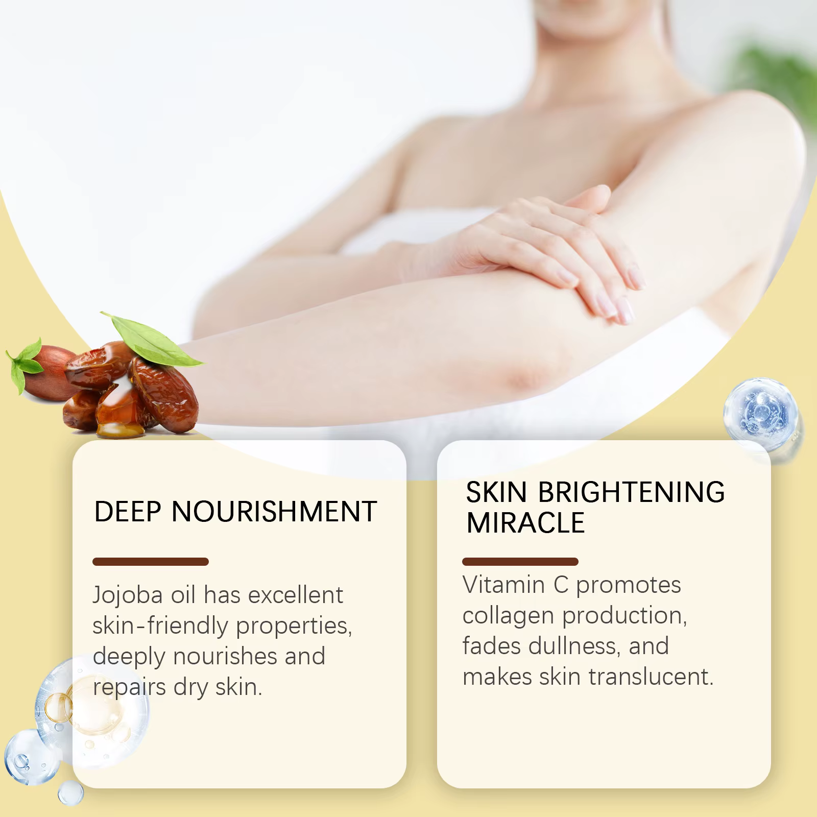 Jojoba huile essentielle naturelle Massage corporel