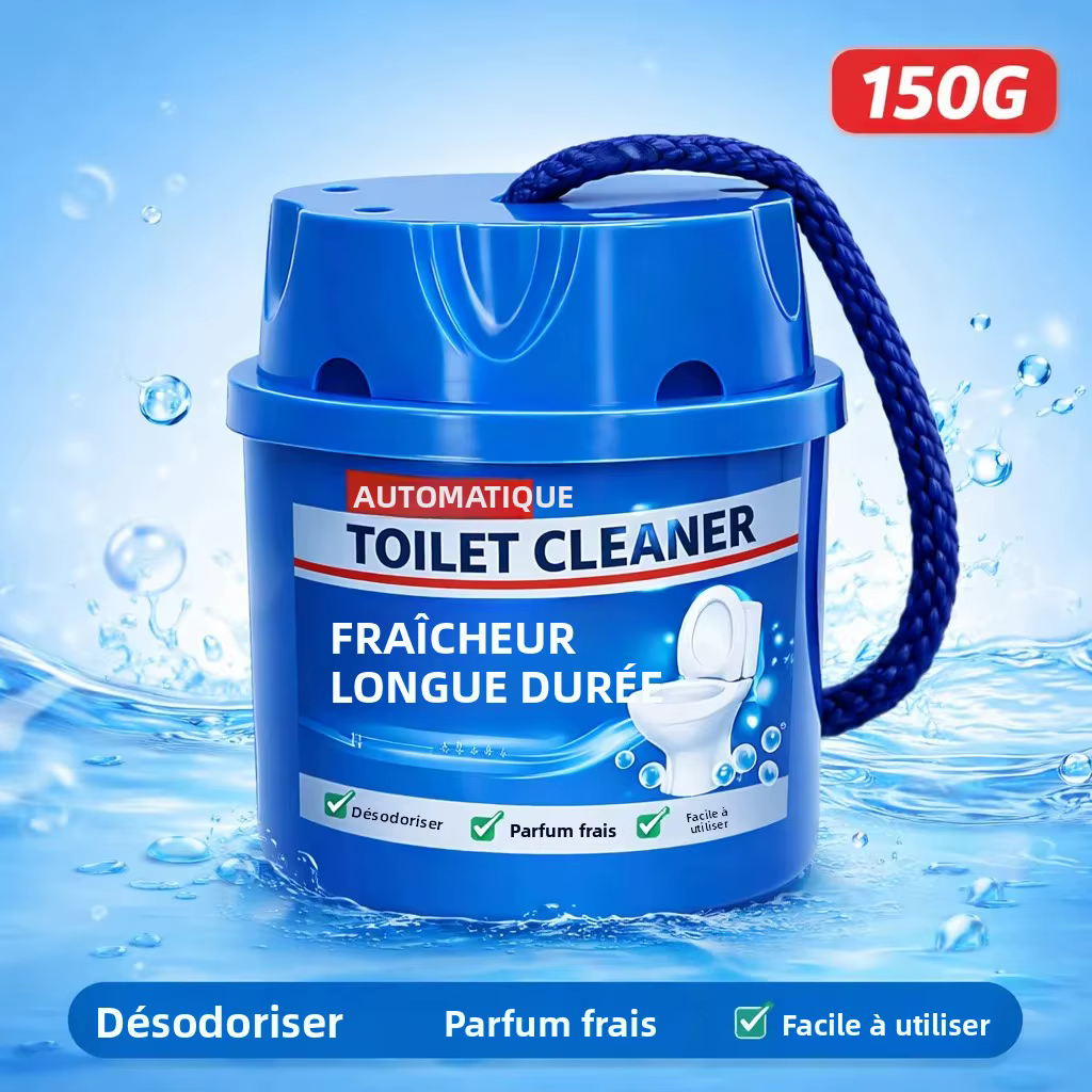 Bloc nettoyant automatique pour cuvette de toilettes, désodorisant parfum frais, nettoyage longue durée pour les toilettes de la salle de bain