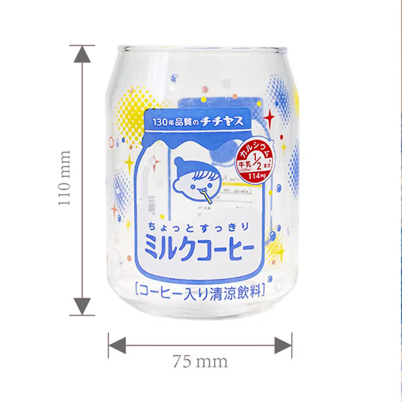 Tasse en verre mignonne, dessin animé créatif, facile à tirer, Design d'apparence, Style INS, adaptée aux cadeaux de fête, bouteilles de boisson transparentes