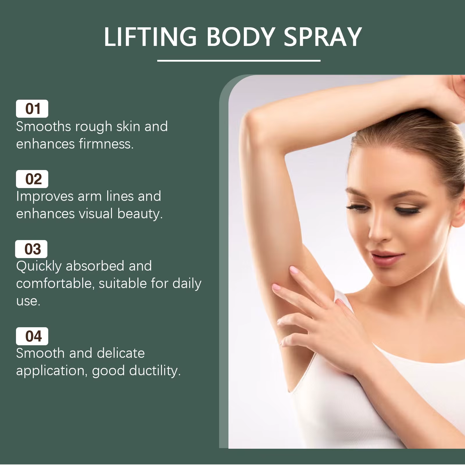 Spray Corporel Hydratant Lissant au Collagène – Apaise la Peau Sèche